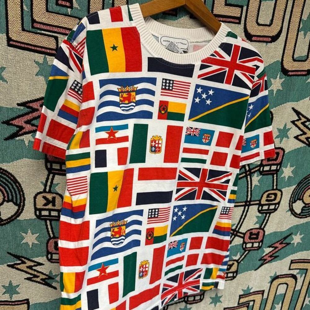 VIntage 90s RARE Adrian Vittadini Flash AOP Shirt‎ - Picture 3 of 5
